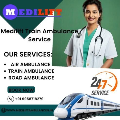 Choose Medilift Train Ambulance in Chennai to get the Best Care at the