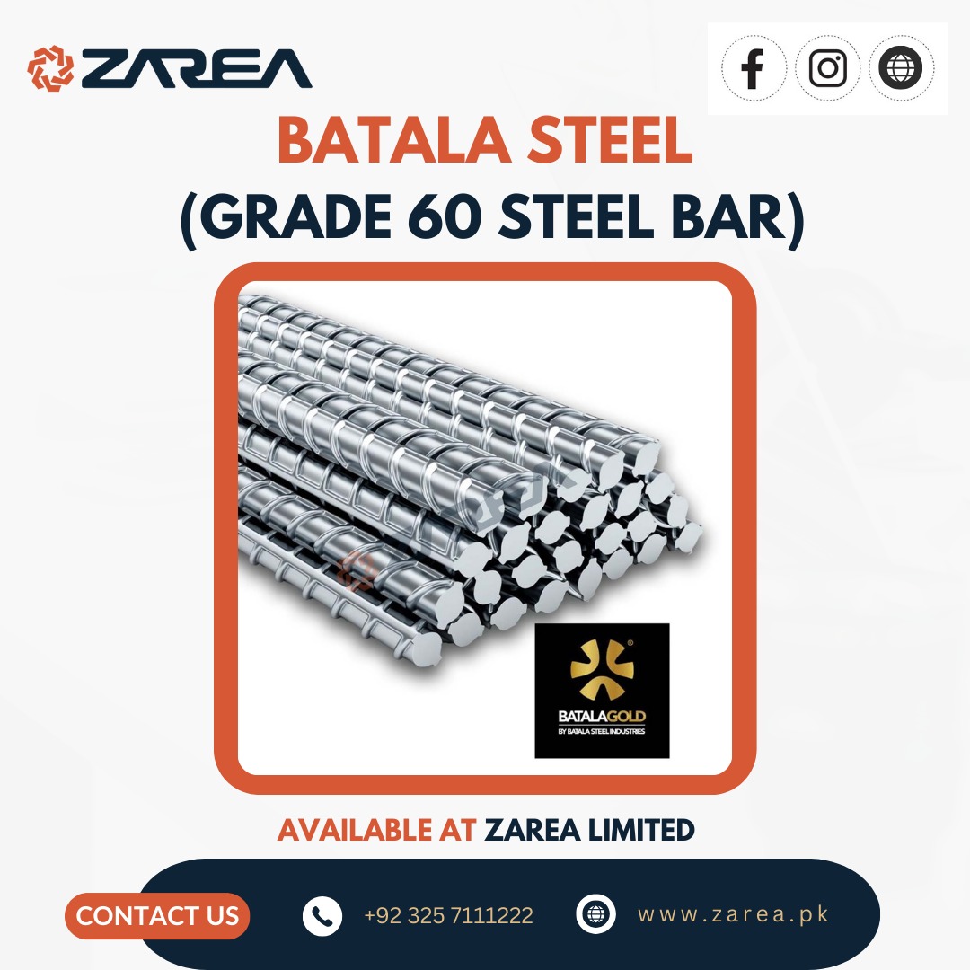 Batala Steel (Grade 60 Steel Bar) | Zarea Limited |