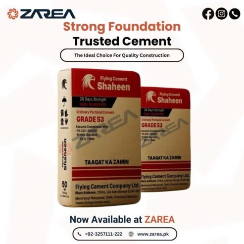 Shaheen Flying Cement (OPC) Available at Zarea Limited