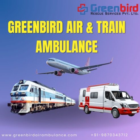 Greenbird Air and Train Ambulance in ranchi