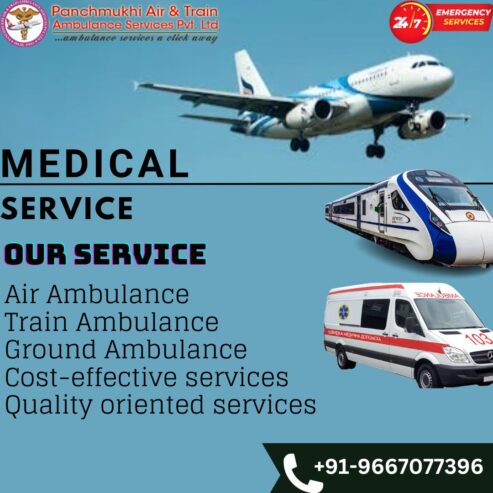 Get Advanced Medical Transfers from Patna with Panchmukhi Train Ambula