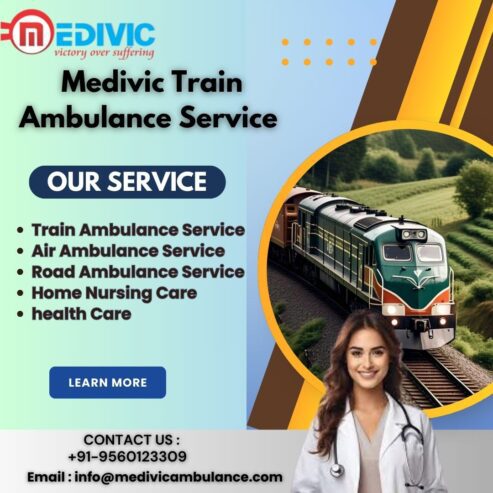 Utilize Medivic Train Ambulance Services in Gorakhpur for a Tension-Fr