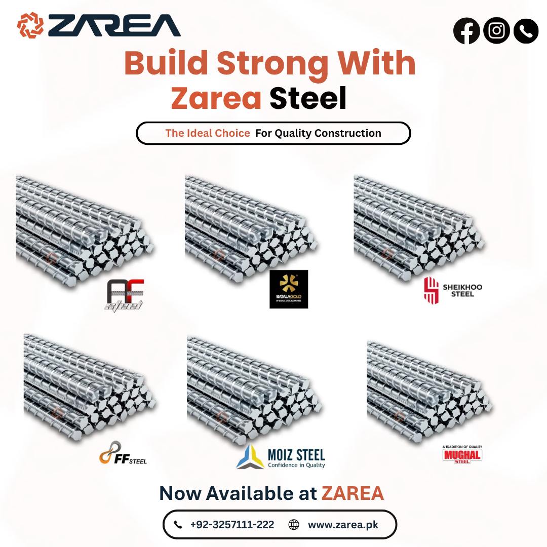 Premium Quality Steel Available at Zarea Limited