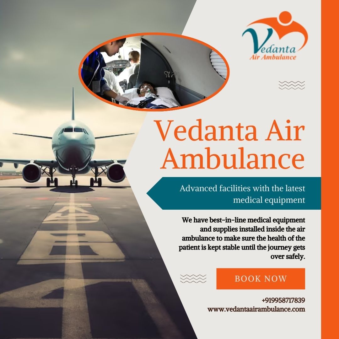 Top-class Air Ambulance with a Qualified Medical Staff from Kolkata