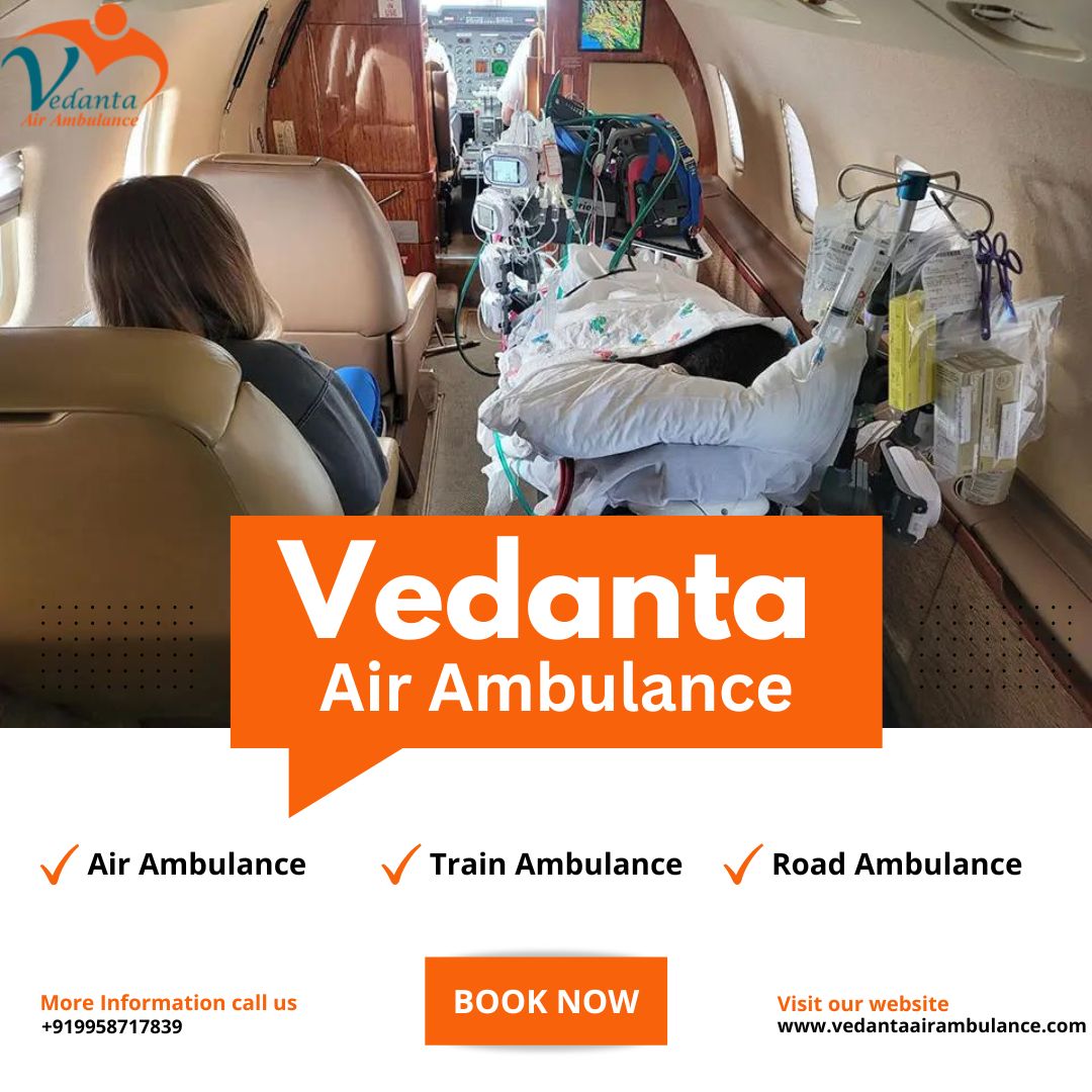 Superior Medical Setup with an Air Ambulance from Mumbai via Vedanta