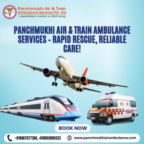Panchmukhi Air Ambulance Patna – Use 24 Hours with Full ICU Support