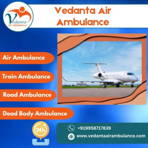 Safe and Best Patient Transfer by Air Ambulance in Jaipur via Vedanta