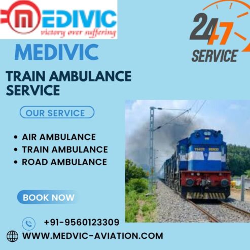 Medivic aviation Well-Mapped Patient Transit in dibrugarh in its Train