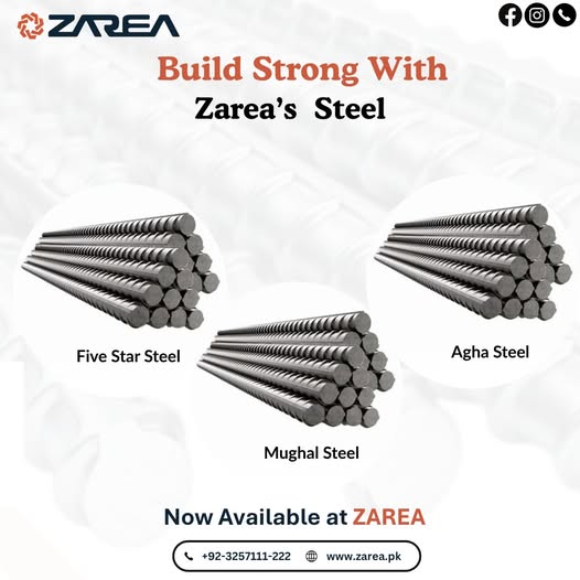 Steel Options Available at Zarea Limited