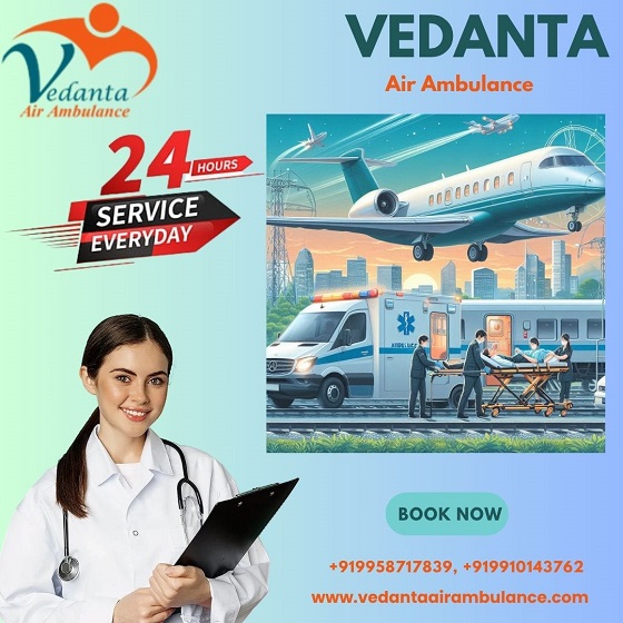 Take Vedanta Air Ambulance Service in Bhubaneswar