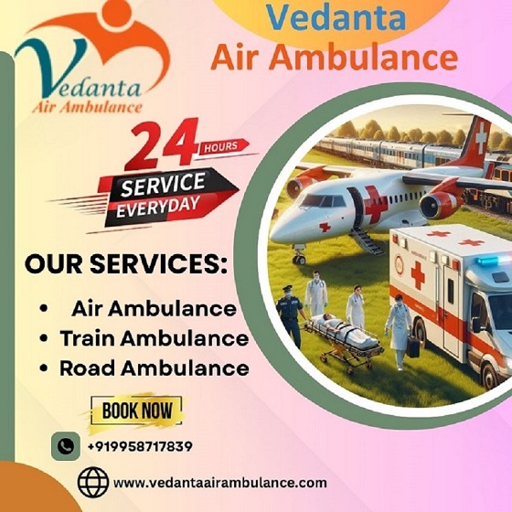 Get Vedanta Air Ambulance Service in Raipur with Advanced Medical Tool