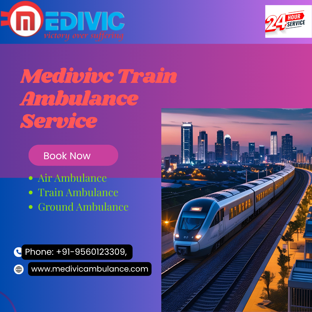 Medivic aviation the Transit Swiftly in Patna in its Train Ambulance