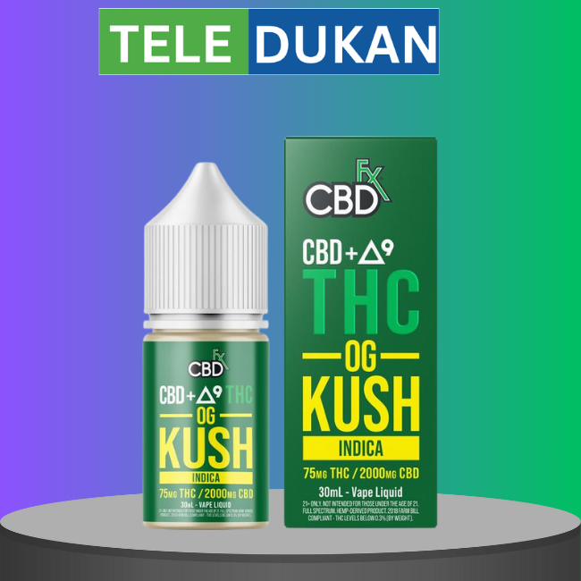 CBDFx THC Vape Juice: CBD + Delta-9 THC OG Kush In Lahore | Teledukan
