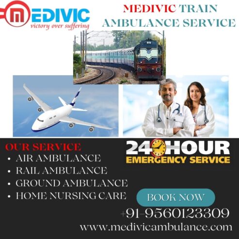 Book Medvic Train Ambulance Service in Nagpur for the Safest Transfer