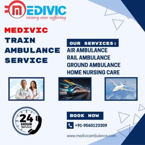 Contact Medivic Train Ambulance Service in Gorakhpur to Quick Transfer