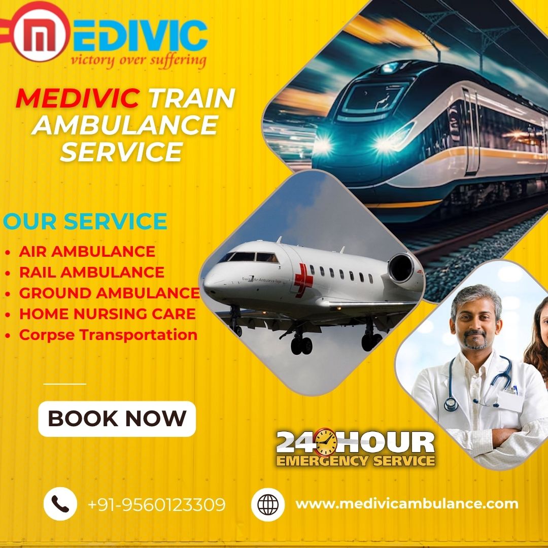 Pick Medivic Train Ambulance Service in Jabalpur