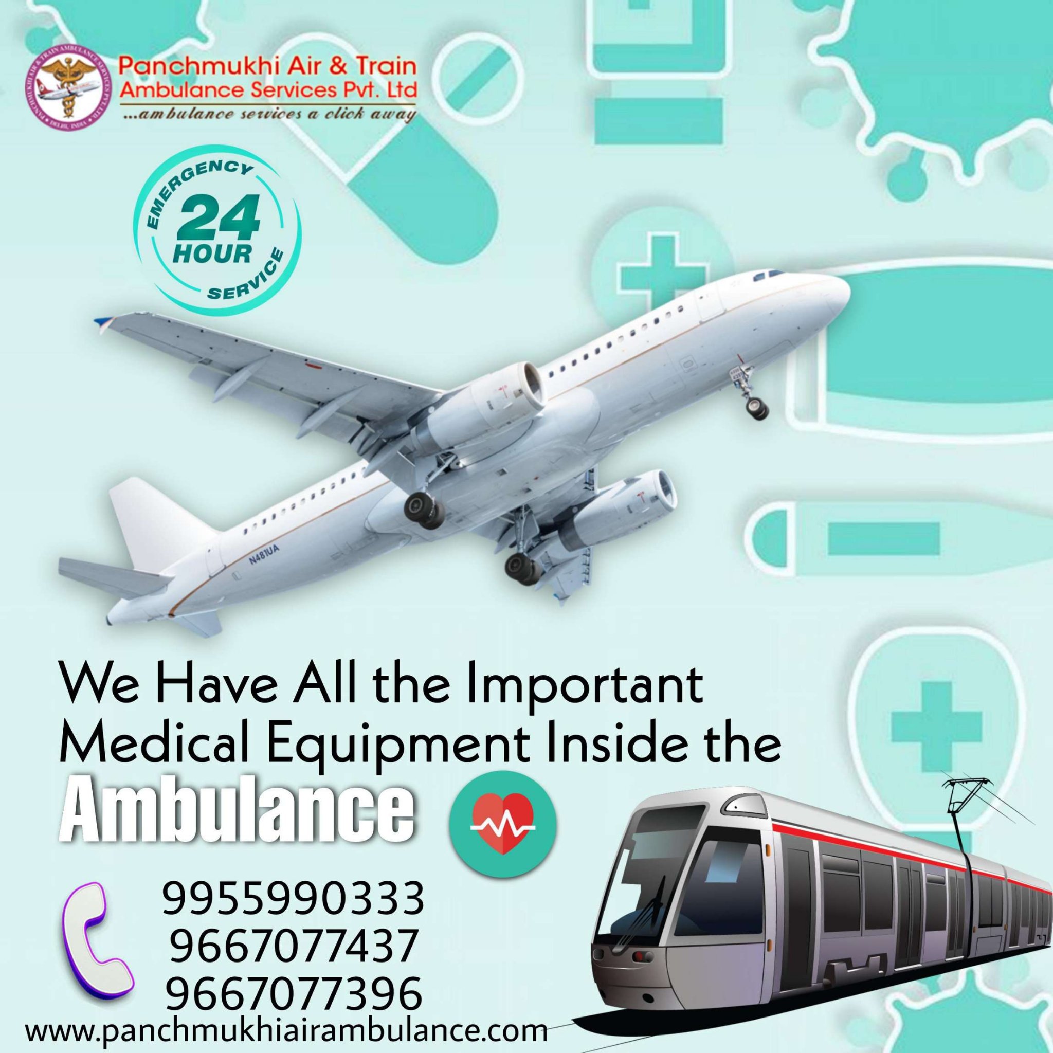 With Super-specialised Medical, Take an Air Ambulance from Hyderabad