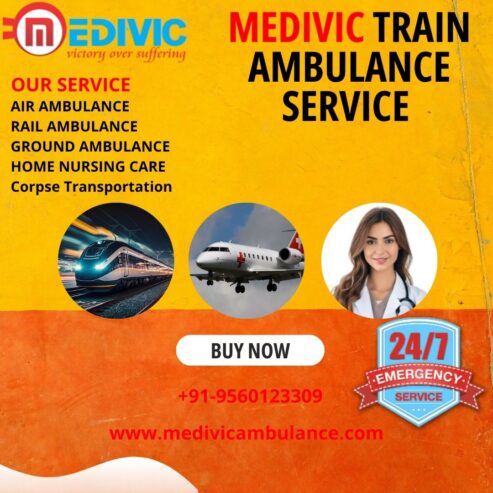Select Medivic Train Ambulance Service in Indore