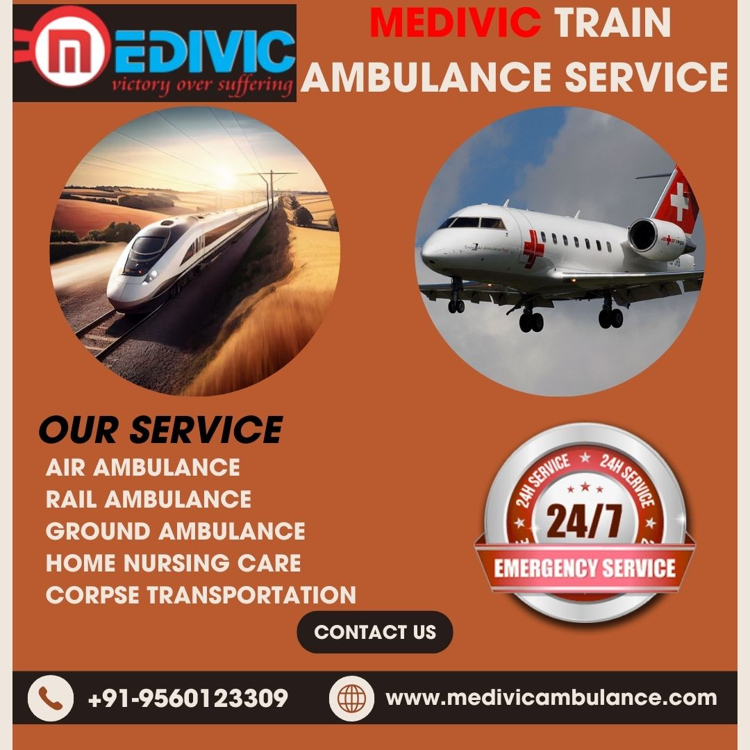 Select Medivic Train Ambulance Service in Indore with Expert Team