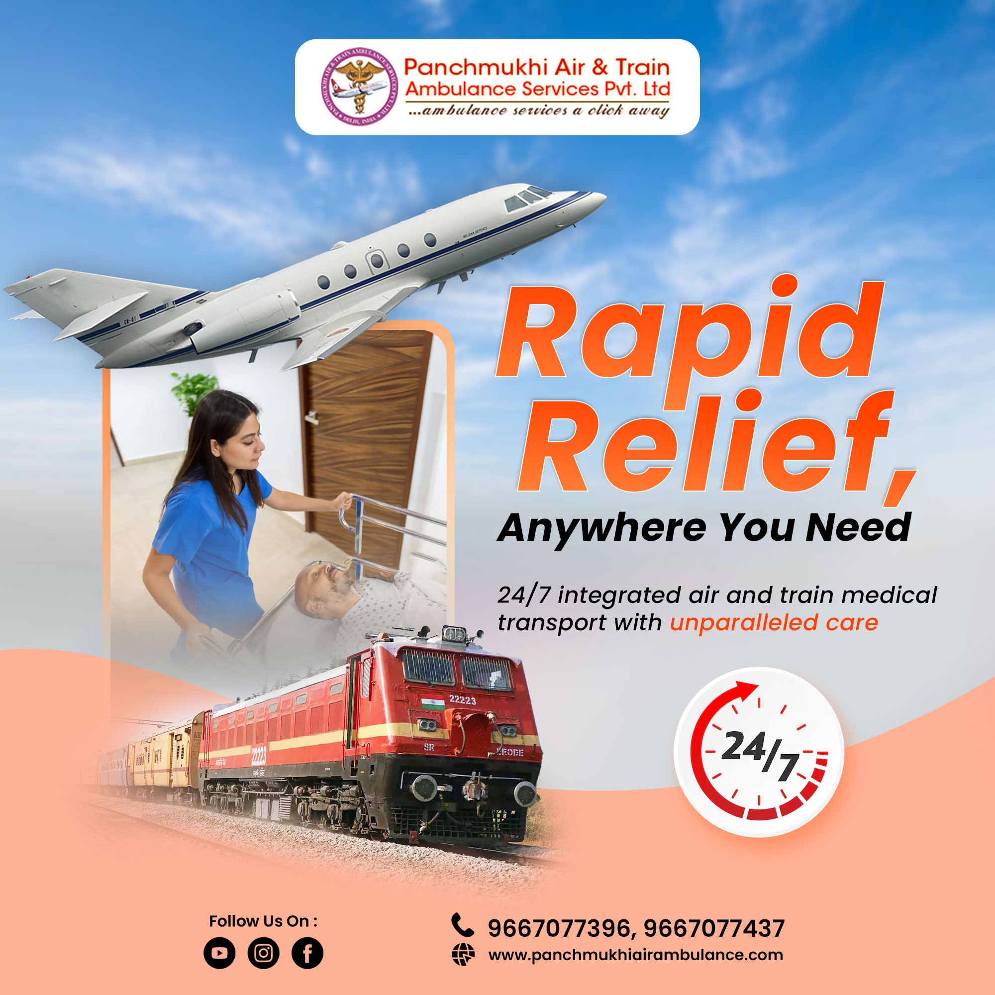 Choose Medical Care Panchmukhi Air Ambulance Delhi at Reliable Fare
