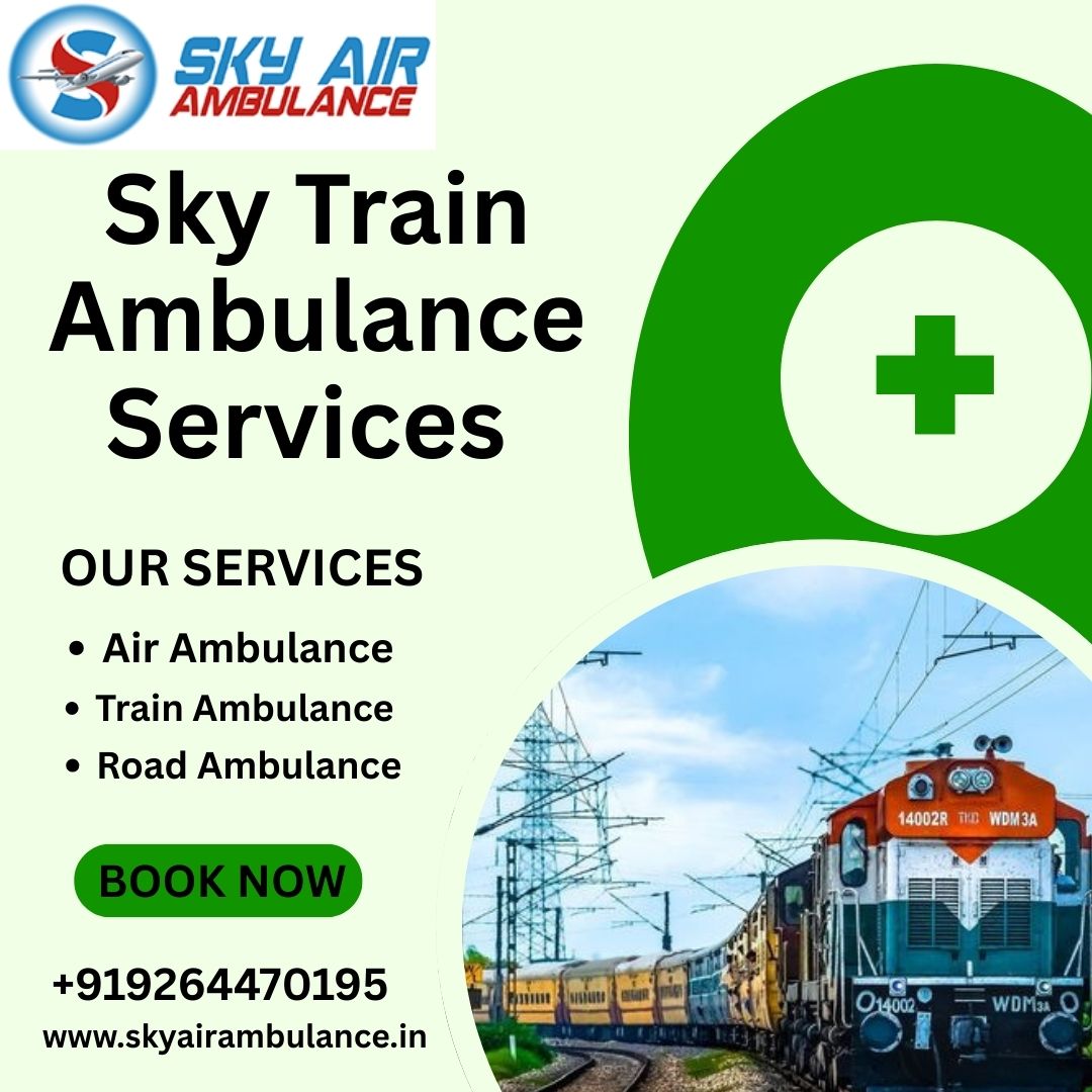 Now book the most reliable Sky Train Ambulance service in Gorakhpur wh