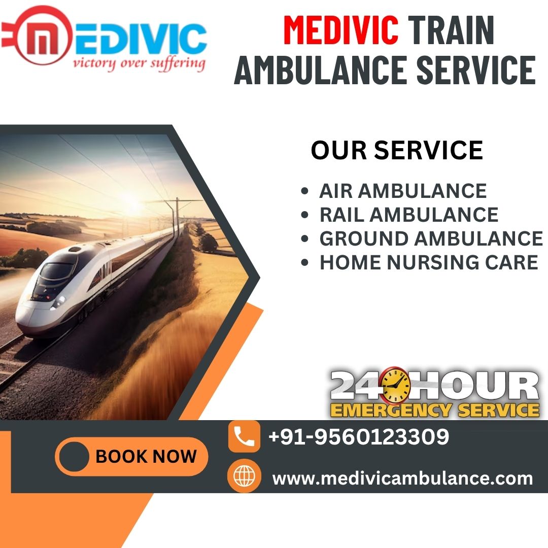 Select Medivic Train Ambulance Service in Indore for Risk-Free