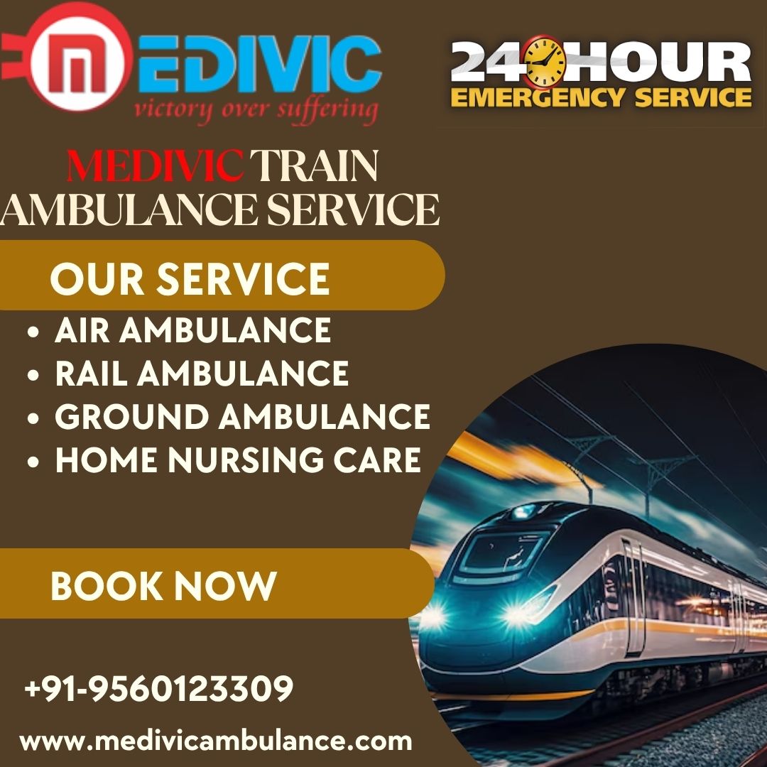 Medivic Train Ambulance Service in Indore Provides Safe and Efficient
