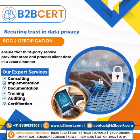 SOC 2 Certification in USA with Expert Help from B2BCERT