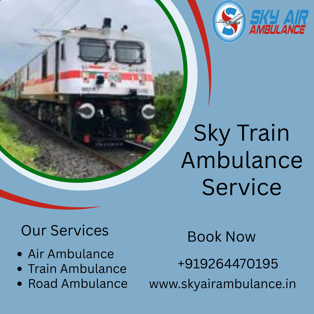 Book Sky Train Ambulance Service in Jamshedpur at Affordable Rates