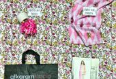 3 Pcs Women’s Unstitched printed suit