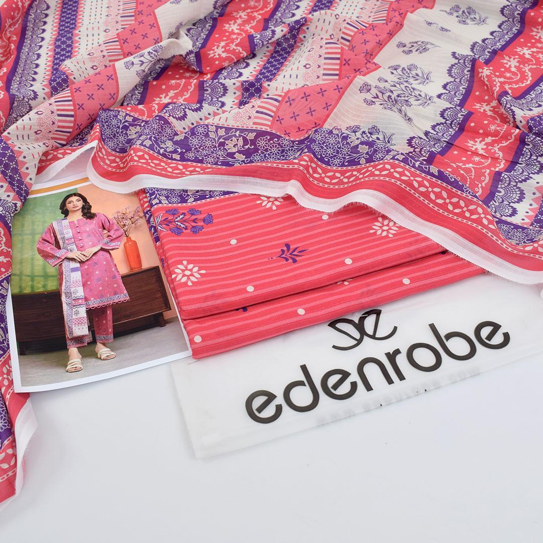 3 Pcs Women’s Unstitched digital print lawn suit