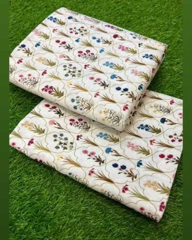 2 Pcs woman’s Unstitched Khaddar printed suit