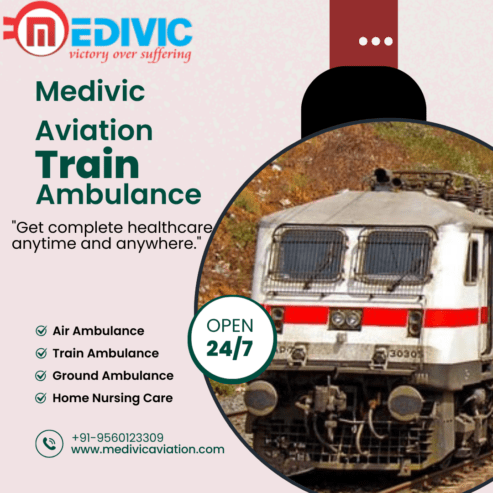 Medivic Aviation Train Ambulance Services in Varanasi