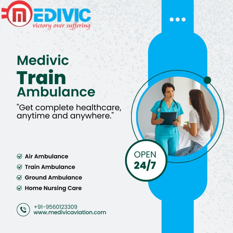 Medivic Aviation Train Ambulance Service in Bhopal