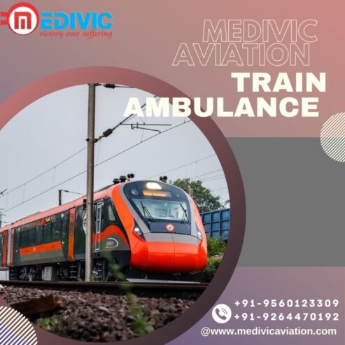 Medivic Aviation Train Ambulance Service in Jamshedpur