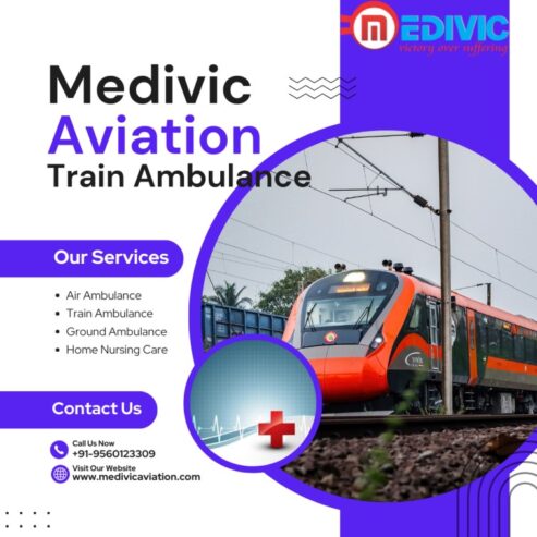 Medivic Aviation Train Ambulance Service in Guwahati