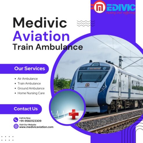Medivic Aviation Train Ambulance Service in Kolkata