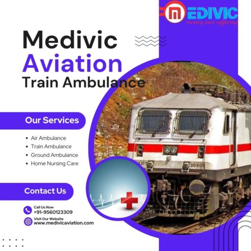 Medivic Aviation Train Ambulance Service in Kolkata