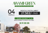 Awami Green By Blue World City 4 & 6 Marla plots available on easy ins