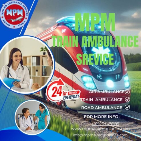 Choose MPM Train Ambulance Service in Delhi
