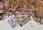 3 Pcs woman’s Unstitched digital print linen suit