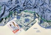 3 Pcs woman’s Unstitched digital print linen suit