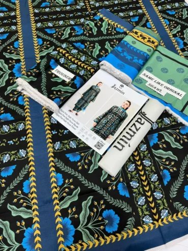 3 Pcs Viscose Printed Suit – Digital Print | Free Delivery