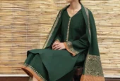3 Pcs woman’s Unstitched dhanak Embroidered suits