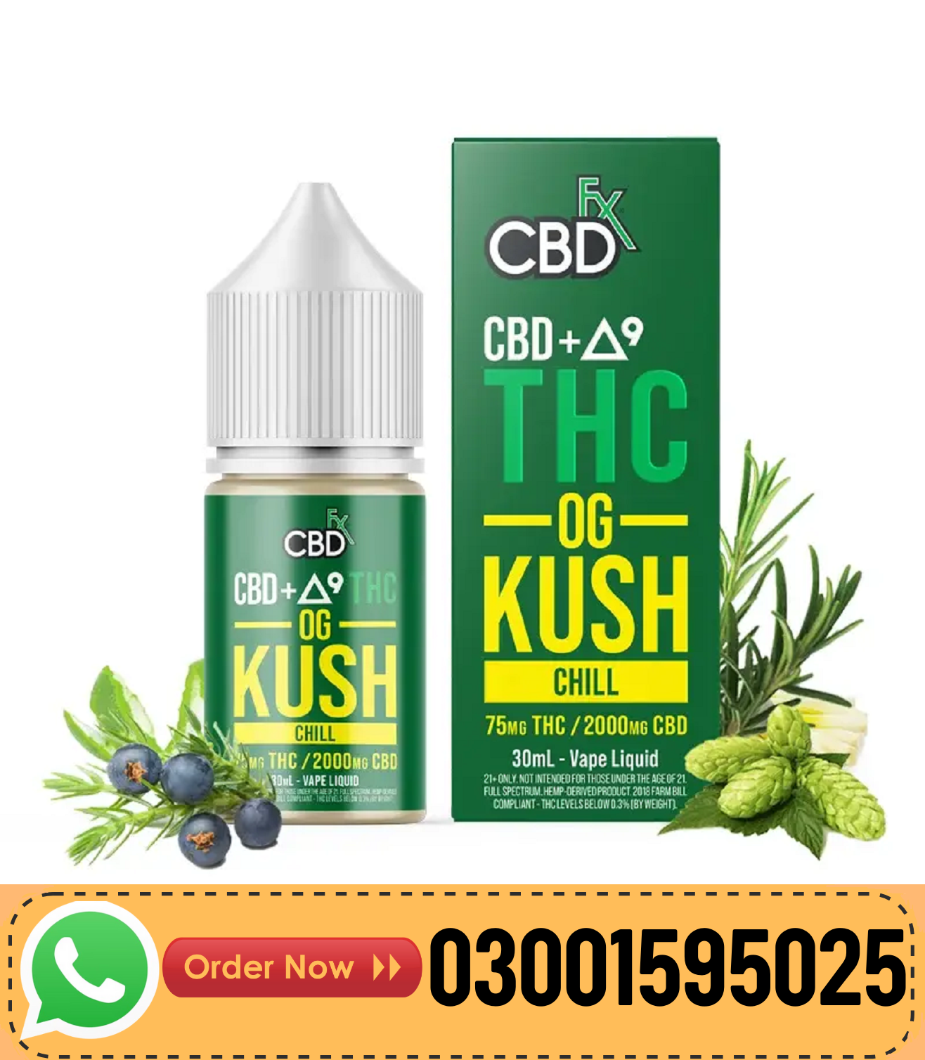 Delta-9 THC Vape Juice: OG Kush In Karachi=03001595025