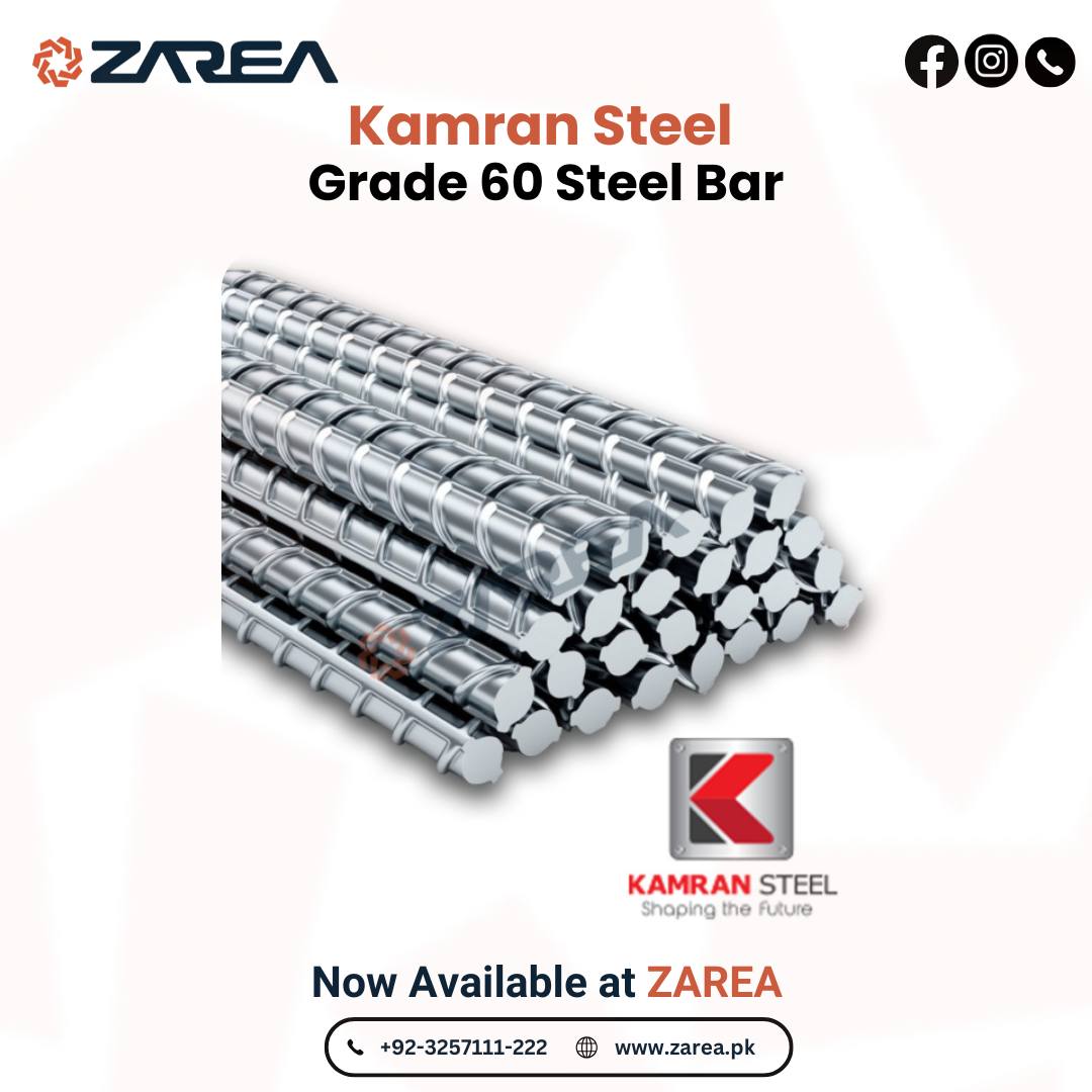 Kamran Steel (Grade 60 Steel Bar) | Zarea Limited