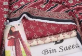 3 Pcs woman’s Unstitched Khaddar Printed Suit