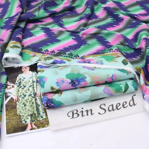 3 Pcs woman’s Unstitched Khaddar Printed Suit