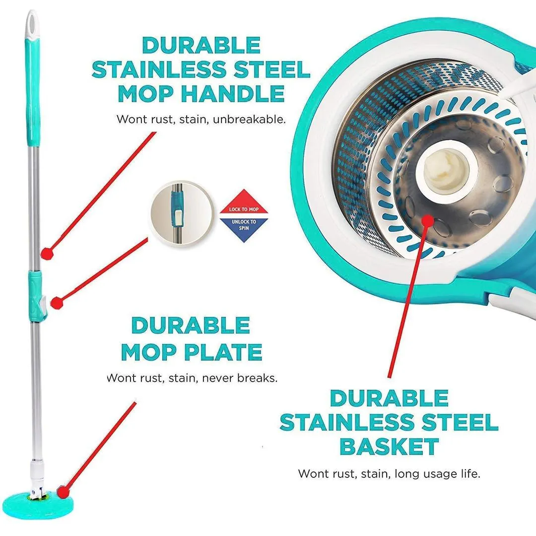 360°Spinning Mop & Bucket Set 1 Pc Affordable & Effective Solution