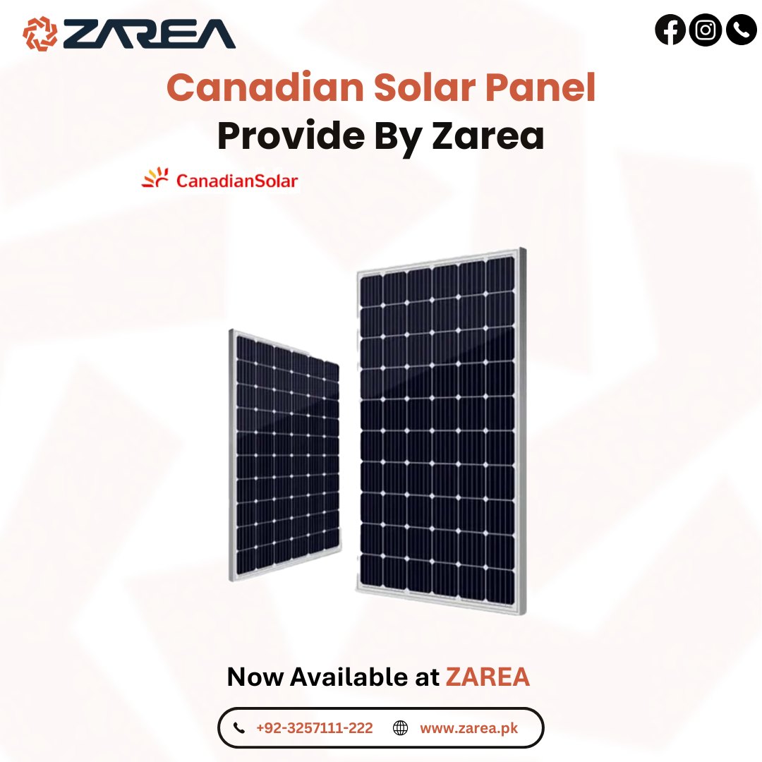 Canadian Solar Panel Available at Zarea Ltd |